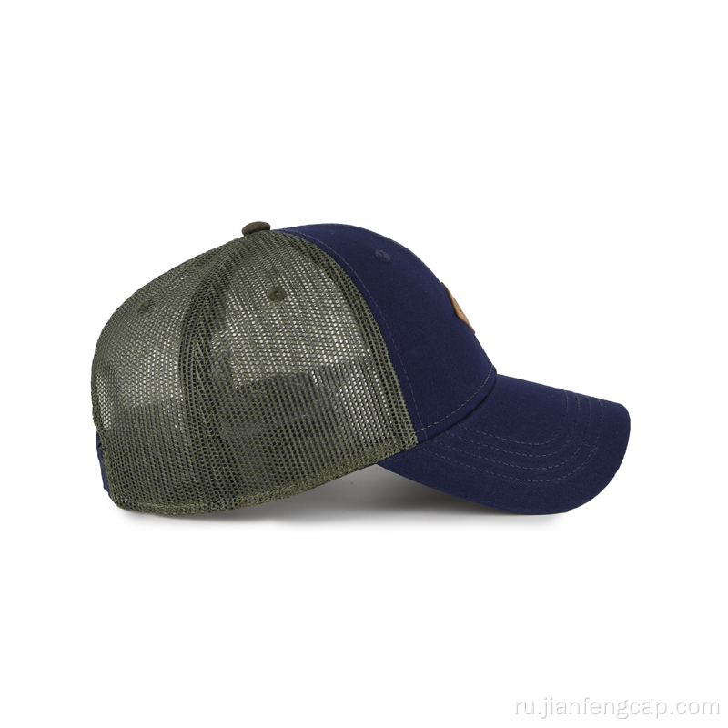 Шестипанельная шляпа дальнобойщика с индивидуальным тисненым логотипом