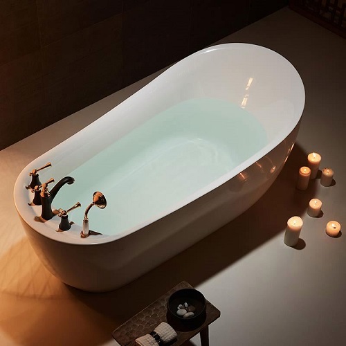 Modern Standard Freestanding Bathroom Acrylic One Person Soaking Tub Bathtub for hotel and spa