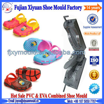 Latest Design Unisex Double Color EVA PVC Full Plastic Shoe Mold