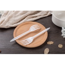 High Quality White Plastic Cutlery Fork Spoon