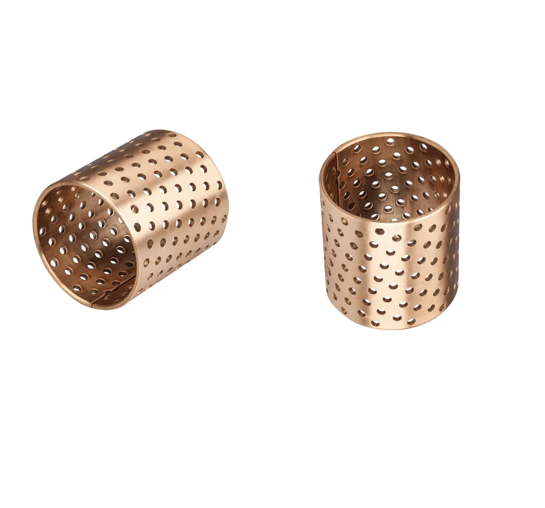 High Load Capacity Bronze Gleitlager CuSn8P Material Perforated