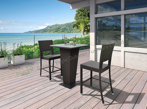 Outdoor Naturefun Woven PE Rattan Bar Set