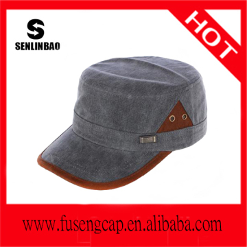 Newly hot sell leisure cap washed cotton cap flat men hat