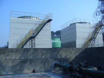 Counterflow Pultruded Frp Cooling Tower , Square Cooling Towers