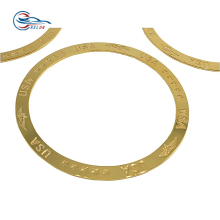 Set of 4 Zenith Style Locking Gold Rings for Lowrider Wire Wheels - Knock-Offs