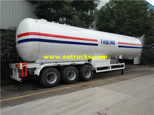 56 CBM 24ton Propane Usafirishaji Tanker Trailers