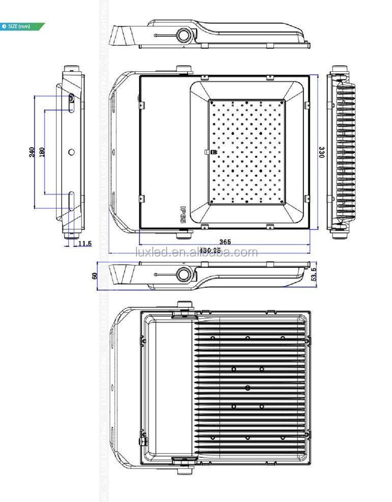 LUXINT High CRI High Lumen 150watts Led Flood Light with Competitive Price