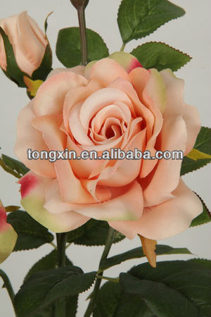 27009M high quality hot sale plastic flower rose flower handbag