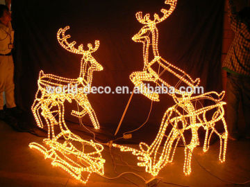 outdoor motif light / reindeer motif light / 3D reindeer motif lighting