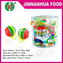 five color ball ring candy