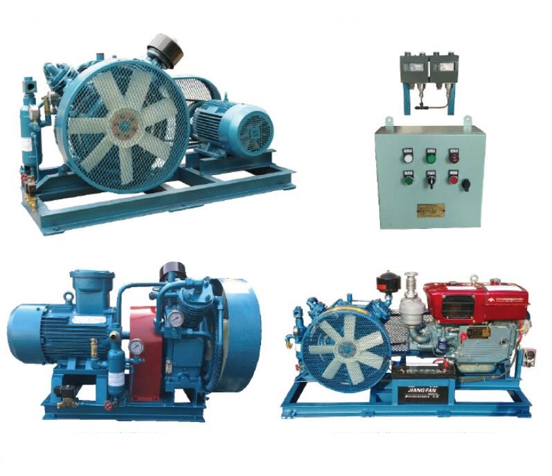 Medium pressure air-cooled air-compressors for ship