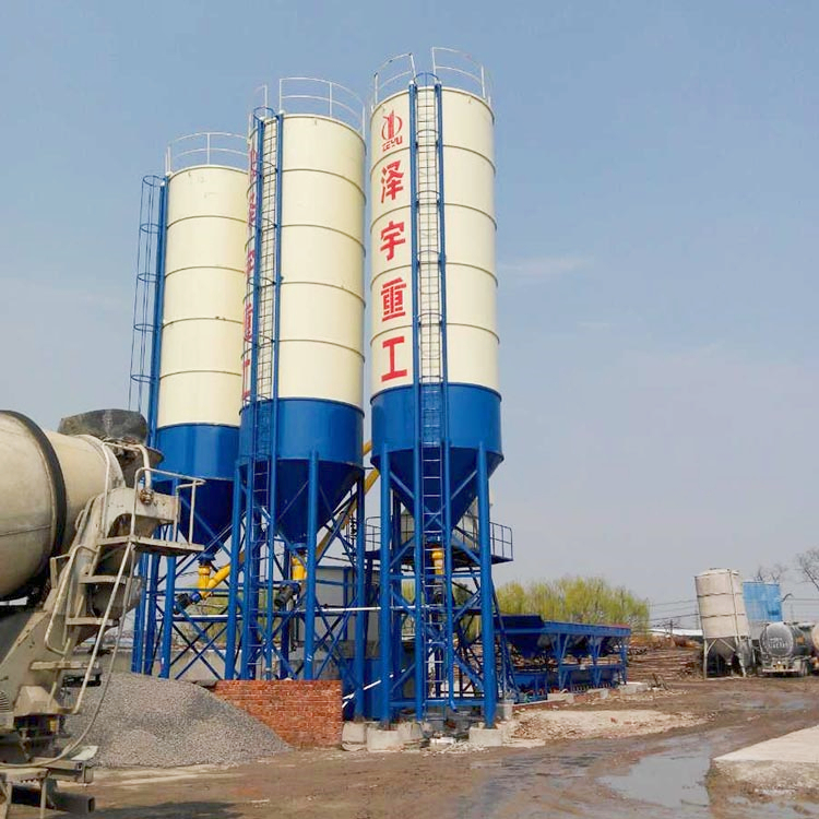 HZS50 precast mini fixed type concrete batching plant