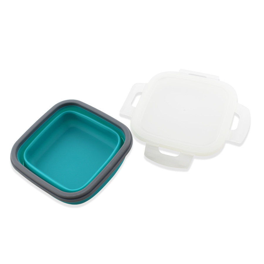 Collapsible Silicone Food Storage Container With Lids