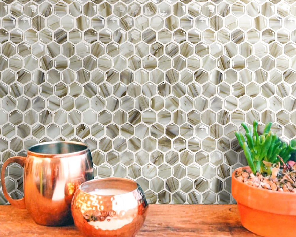 Mosaico de vidrio termofusible de borde redondeado Rounded Edge Hot Melt Glass Mosaic