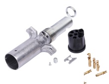 7 Pin 24V Metal Rv Sockets Towbar Towing Trailer Connectors