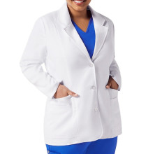 Professional White Long Sleeve Women's Lab Coats for Doctors