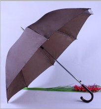 Solid straight umbrella auto open coffer color umbrrella