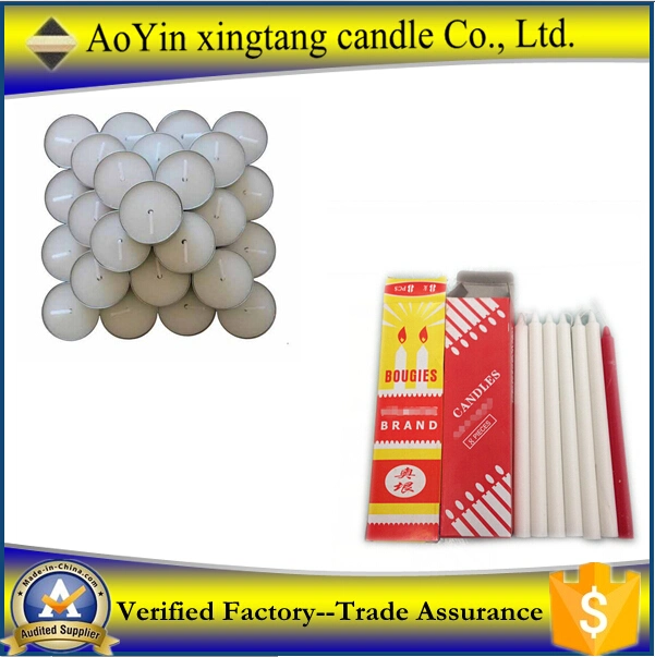 High Quality Paraffin Wax White Candle for Temple