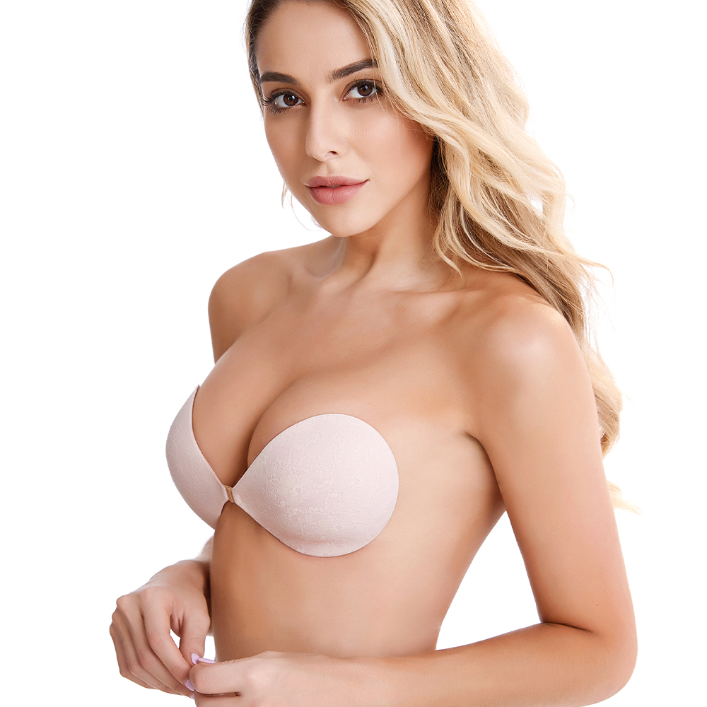 Spitze klebrigen BH für Damen Damen schwarz rosa