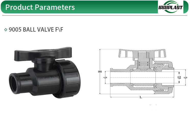 Professional plastic ball valve Wholesale price Hot sale pp hdpe female/female ball valve for irrigation