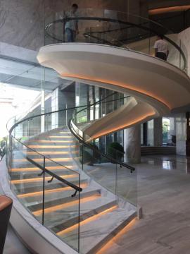 steel stairs used in offices homes penthouses hotel