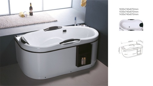 2014 New Acrylic Classical Square Hot SPA Bathtub (BNG4012)