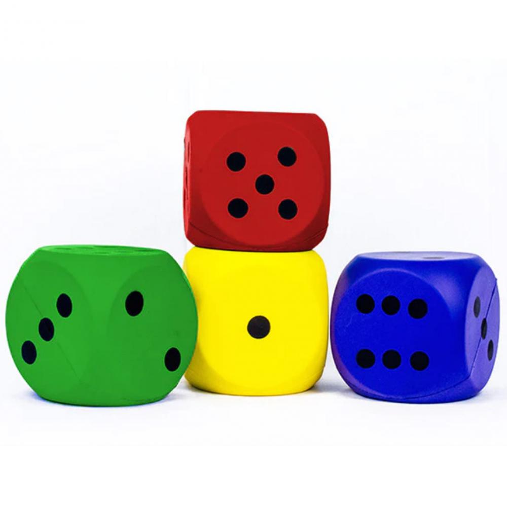 Colorful 6 Sided Big Foam Dice