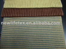 Stripe Rayon Chenille Upholstery Fabric