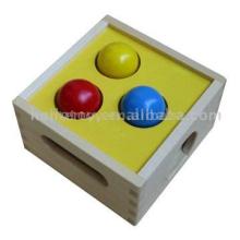 Wooden Toys - Three Colour Ball  Box (HT704502A)