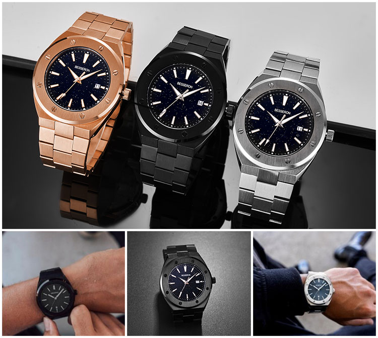 Luminous Watches Custom Design Luxury Case Custom Logo Small Order Stainless Steel Watches