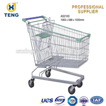 Asian Style Shopping Cart Two Tier Shopping Cart