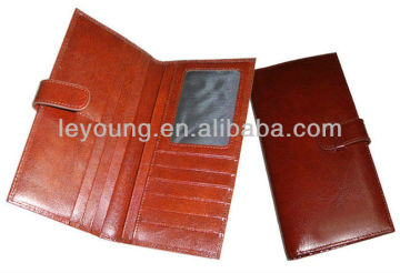 Brand leather men purses with magnetic closure