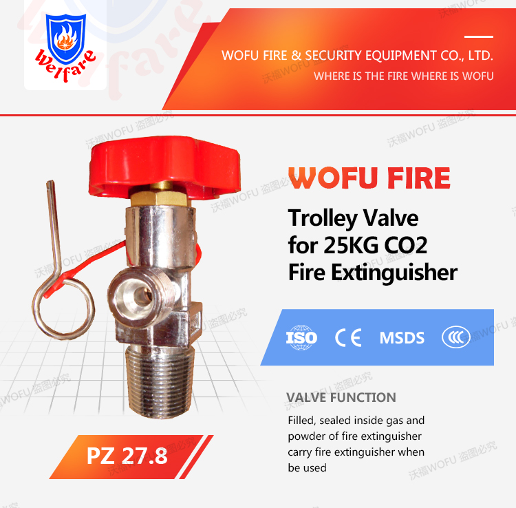 Trolley Valve for 25KG CO2 Fire Extinguisher