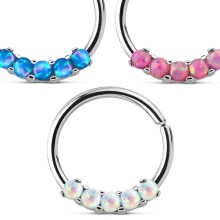 Bendable Opal Septum Cartilage Nose Ring