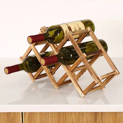 Soporte de soporte de vinos de madera apilable de alta calidad