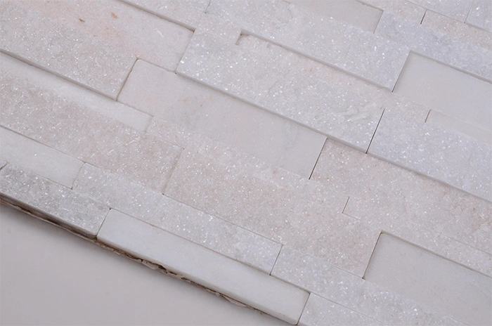 Factory Price Elegant White Color Nature Quartz Mosaic Tile Backsplash