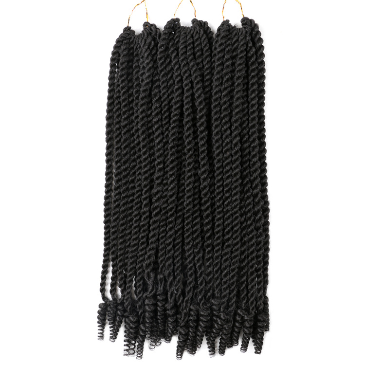 Pre-twisted Soft Coily ends Senegal Twist Crochet Braids Curly