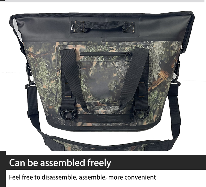 beach outdoor camping outdoor hard table top Cup Holders cold insulated soft Foldable eva shoulder Cooler bag