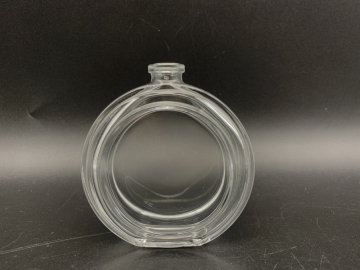 Glass bottle of 50ml thin round perfume bottle