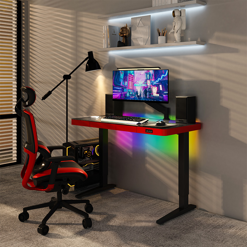 Eleectric PC Gaming Desk Height Retustable Gamer Table