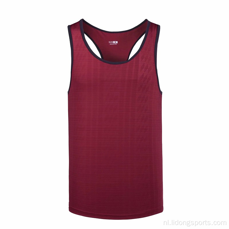 Sporttraining Fitness Ribbed Gym Tanktop Men