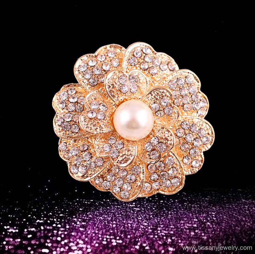 Jingling high quality round flower pins for sale