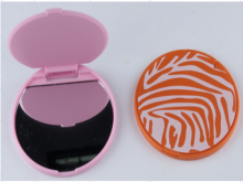 Custom Logo Round Plastic Makeup Mirrors
