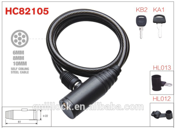 Curly Cable Lock,Spiral Lock,Key Lock HC82105