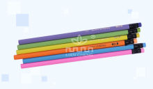 Office Supply Matt hb Pencil with Multi-Colored Eraser Head