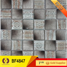 Crystal glass mosaic tile 3d flooring building material (BF4847)