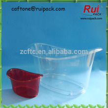 Plastic portable bathtub, red color decorative container, mini empty bathtub