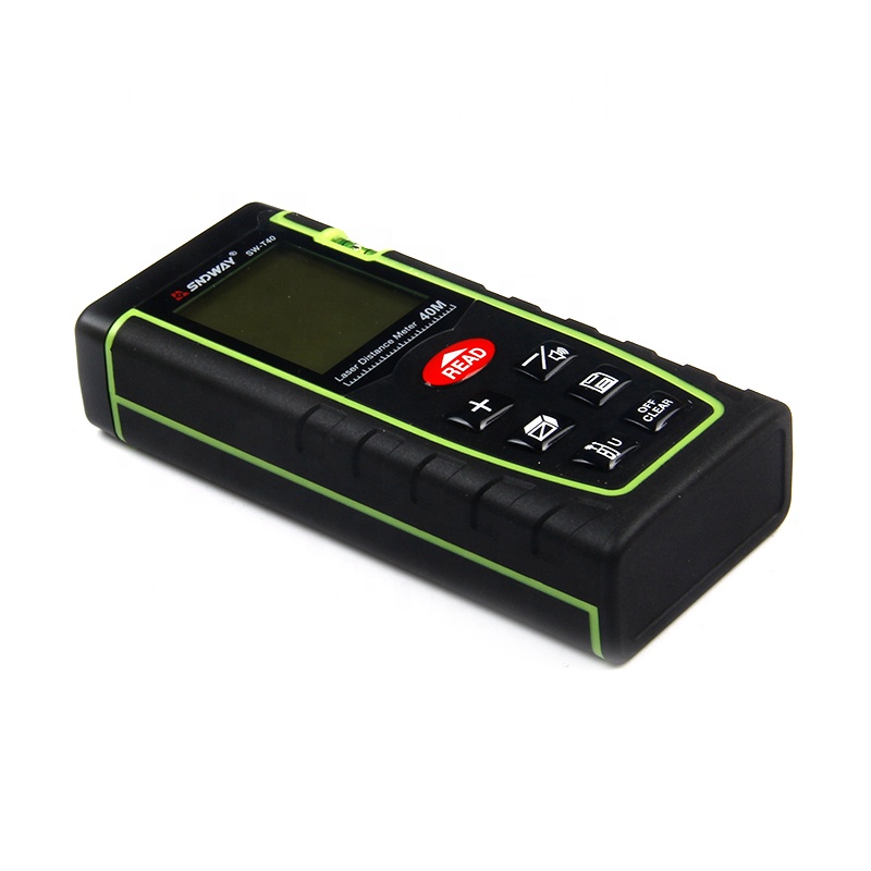 SNDWAY Mini Handheld Laser Distance Meter 40m 60m 100m Laser Rangefinder OEM Laser Tape Measure Roulette Tool