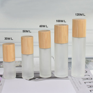 30ml 50ml 100ml 120ml bamboo pump bottle