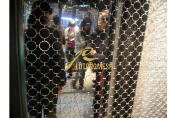 Decorative Metal Ring Wire Mesh Interior Room Divider